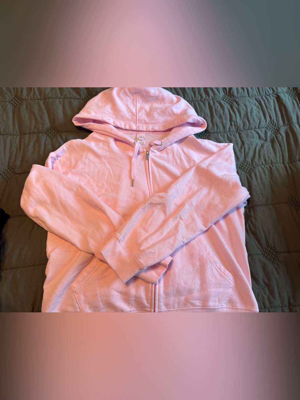 Auden Light Pink Full-Zip Hoodie